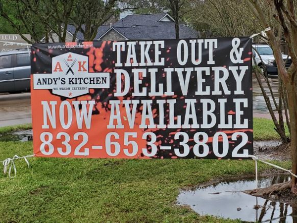 Take Out and Delivery Banner
