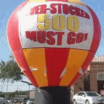 Red and Yellow Hot Air Balloon Inflatable