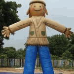 Festive Fall Scarecrow Inflatable
