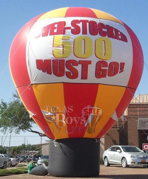Red and Yellow Hot Air Balloon Inflatable